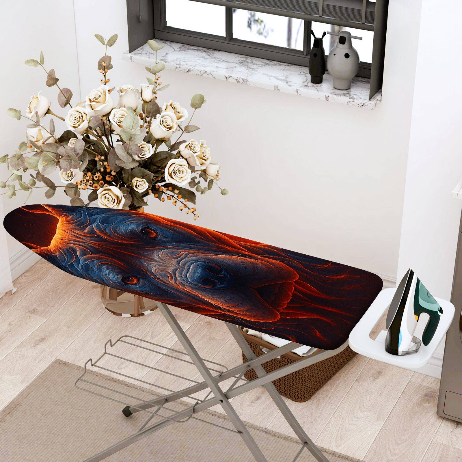 1-Piece Animal Flame Art  Ironing Board Cover, Universal Size, Without Board