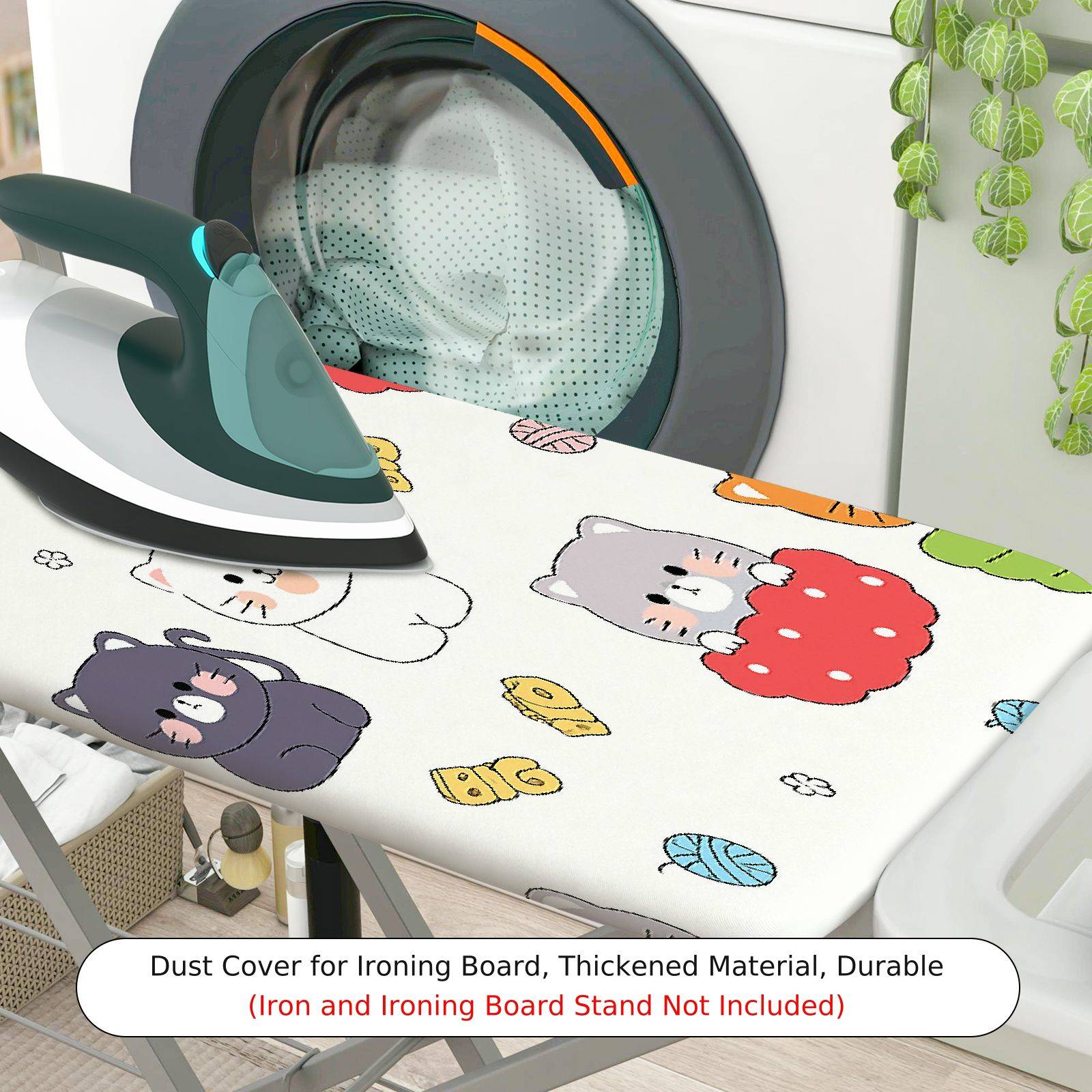 1-Piece Cat  Animal  Ironing Board Cover, Universal Size, Without Board