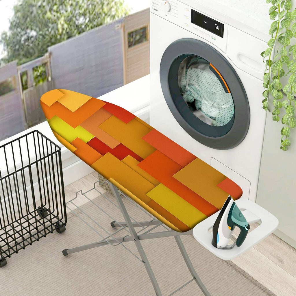 1-Piece Geometric Abstract Colorful  Ironing Board Cover, Universal Size, Without Board