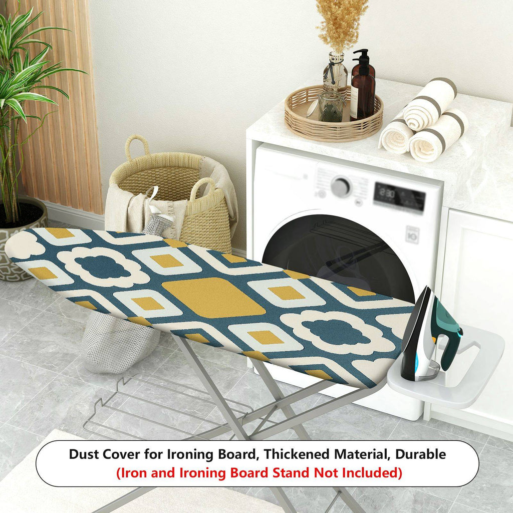 1-Piece Geometric Retro Diamond  Ironing Board Cover, Universal Size, Without Board