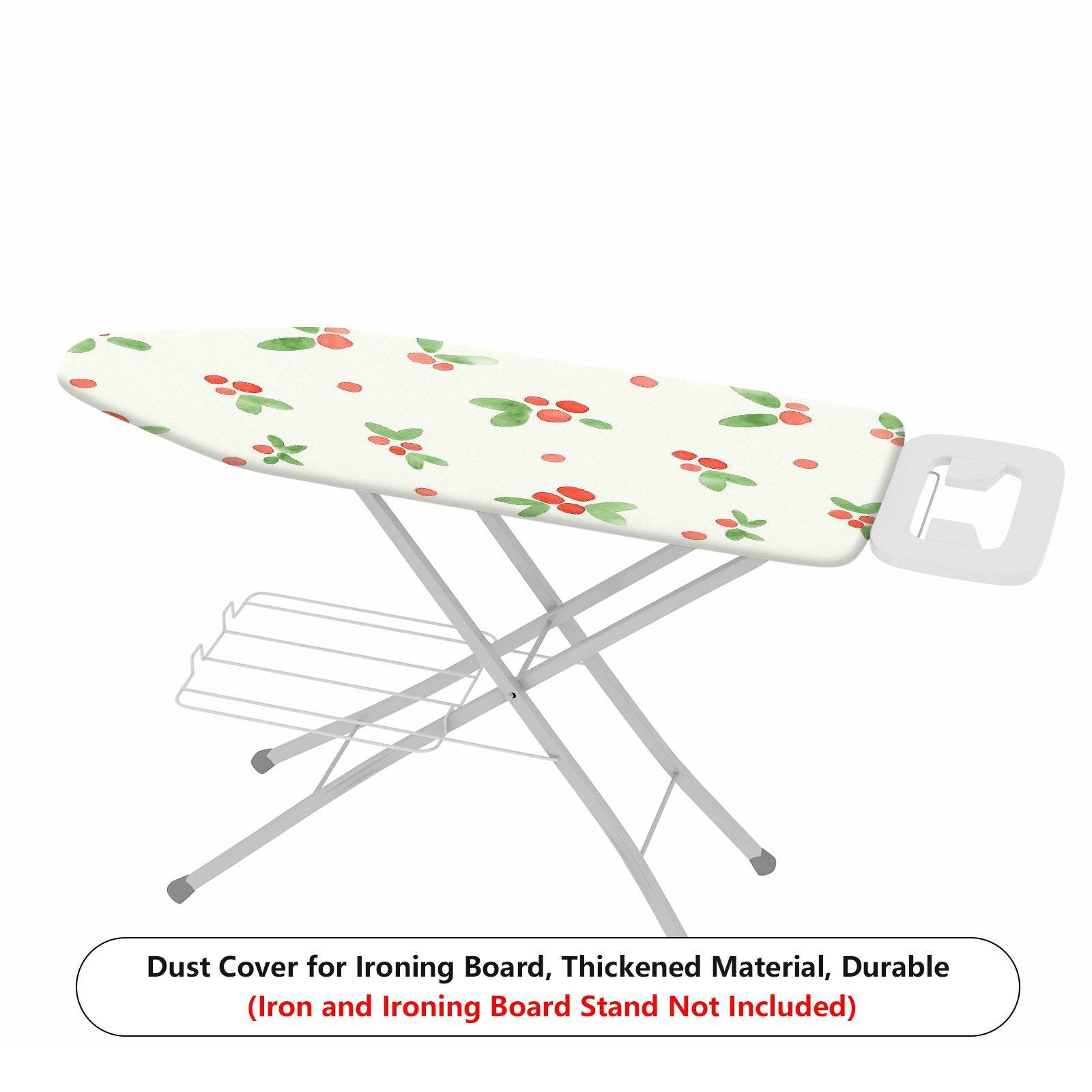 1-Piece Christmas Berry Floral Greenery  Ironing Board Cover, Universal Size, Without Board