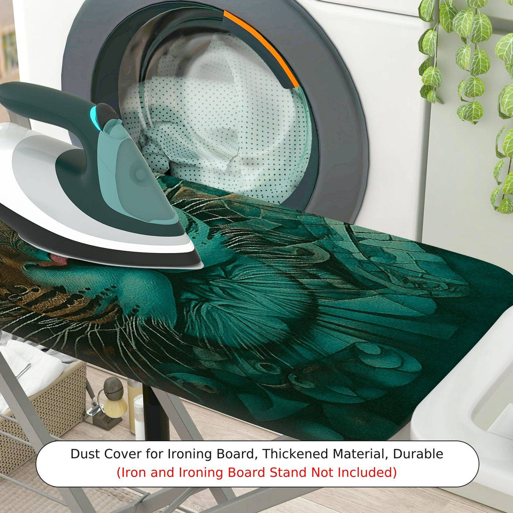 1-Piece Leopard Animal Art  Ironing Board Cover, Universal Size, Without Board