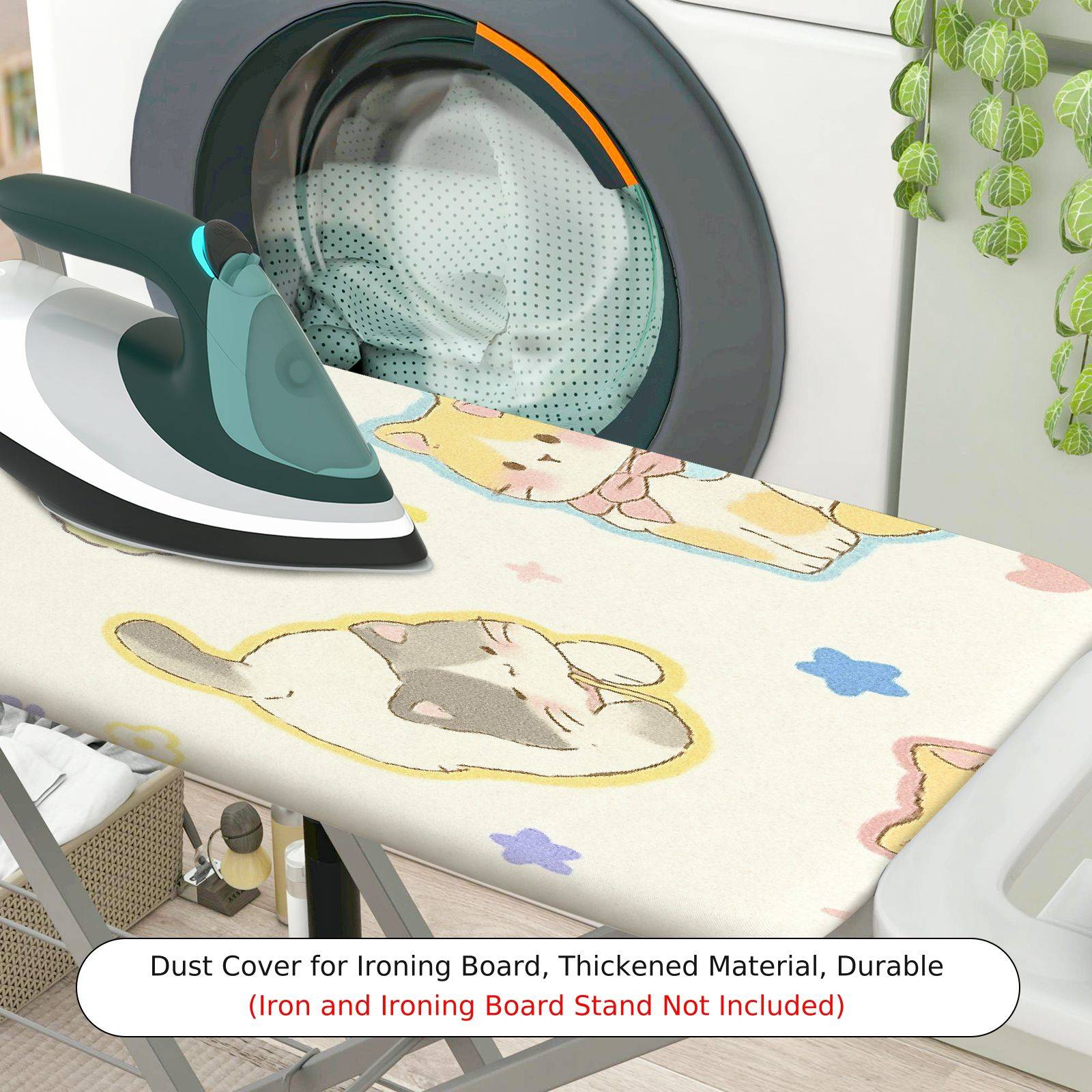 1-Piece Cute Cat Sweet Animal  Ironing Board Cover, Universal Size, Without Board