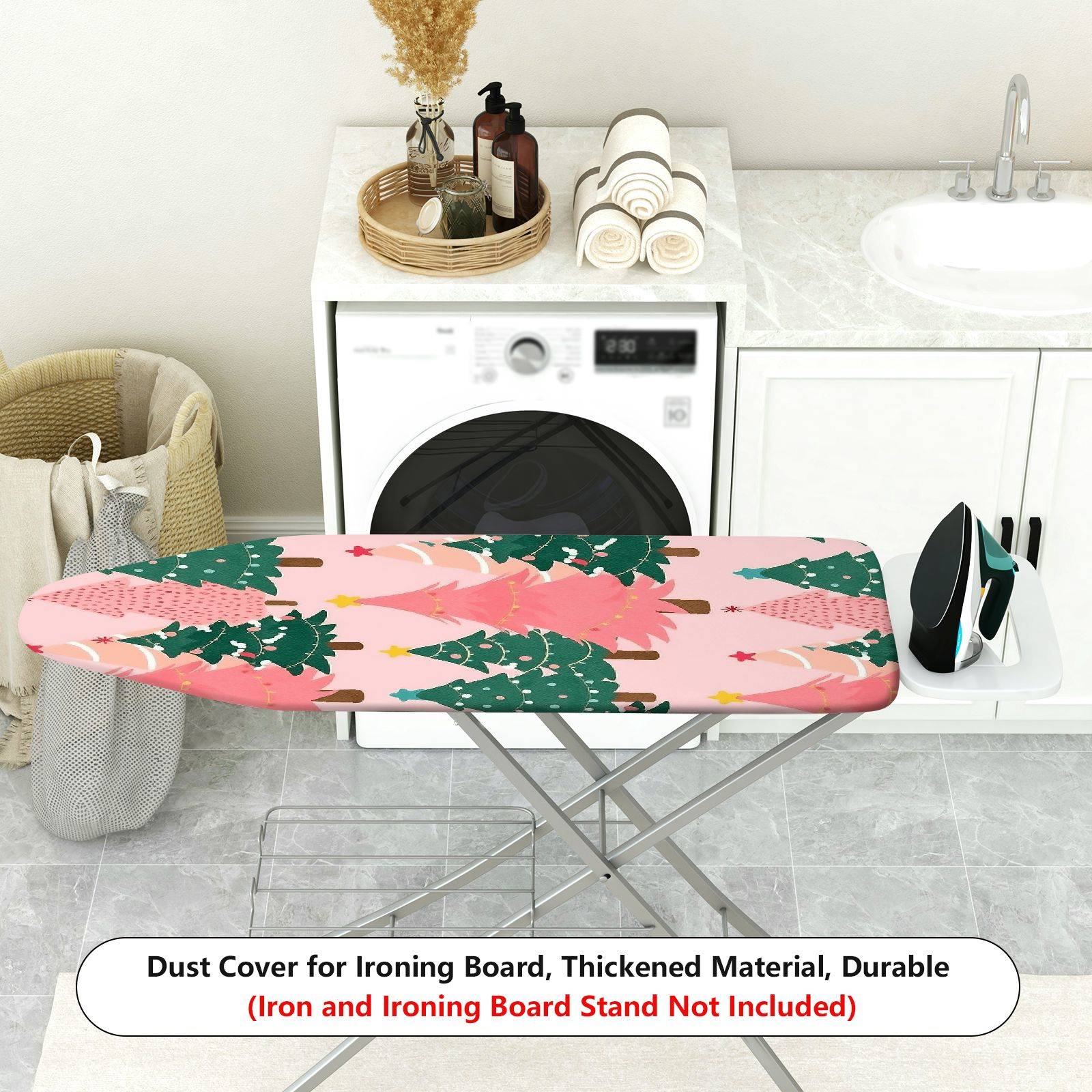 1-Piece Christmas Tree Holiday Festive  Ironing Board Cover, Universal Size, Without Board