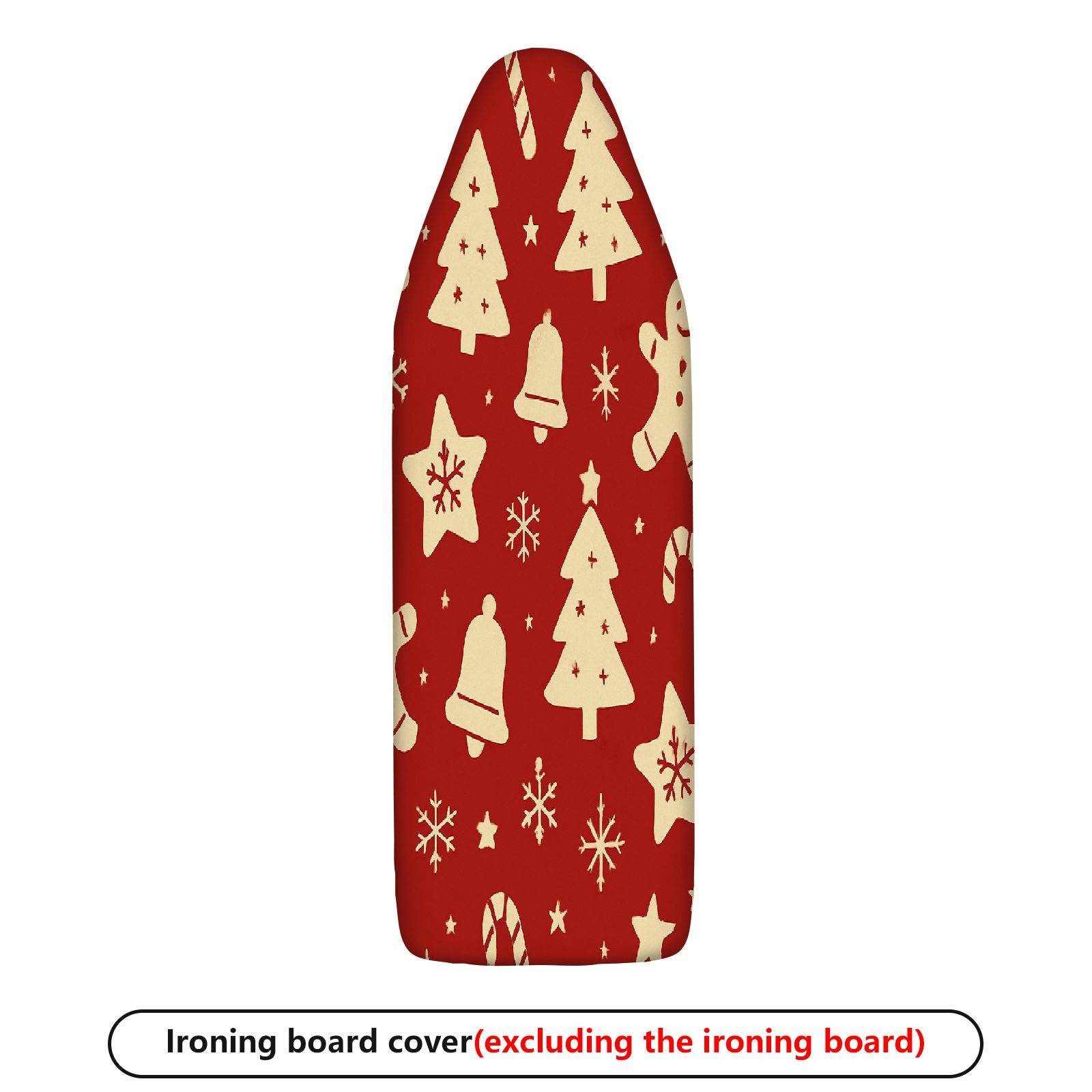 1-Piece Christmas Tree Bell Snowflake  Ironing Board Cover, Universal Size, Without Board