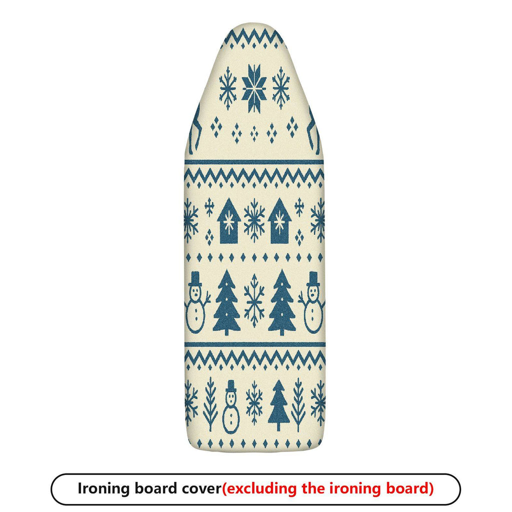 1-Piece Christmas Snowman Tree  Ironing Board Cover, Universal Size, Without Board