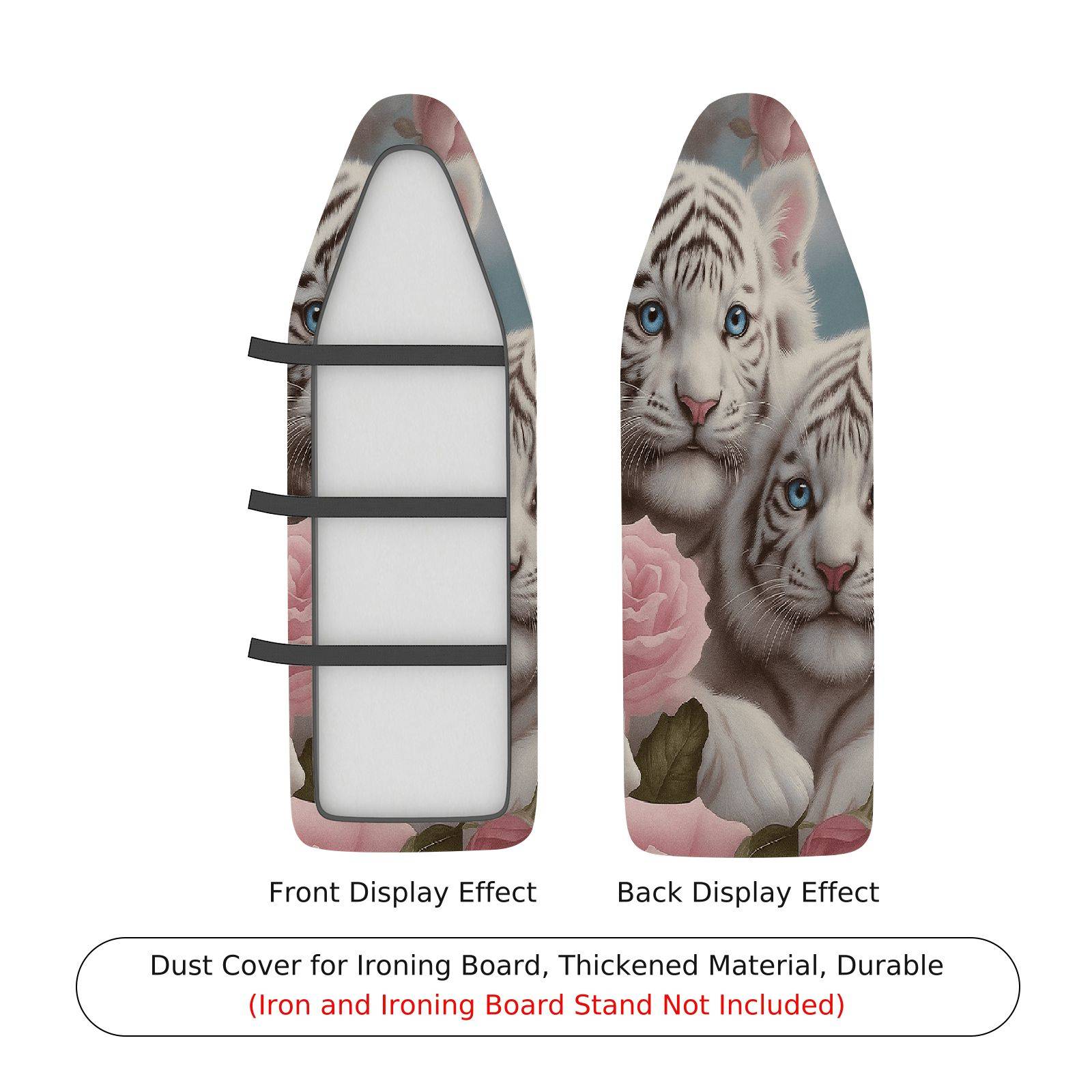 1-Piece Tiger Floral Animal  Ironing Board Cover, Universal Size, Without Board