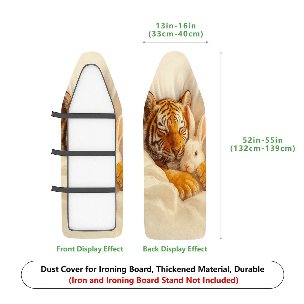 1-Piece Tiger Rabbit Animal  Ironing Board Cover, Universal Size, Without Board