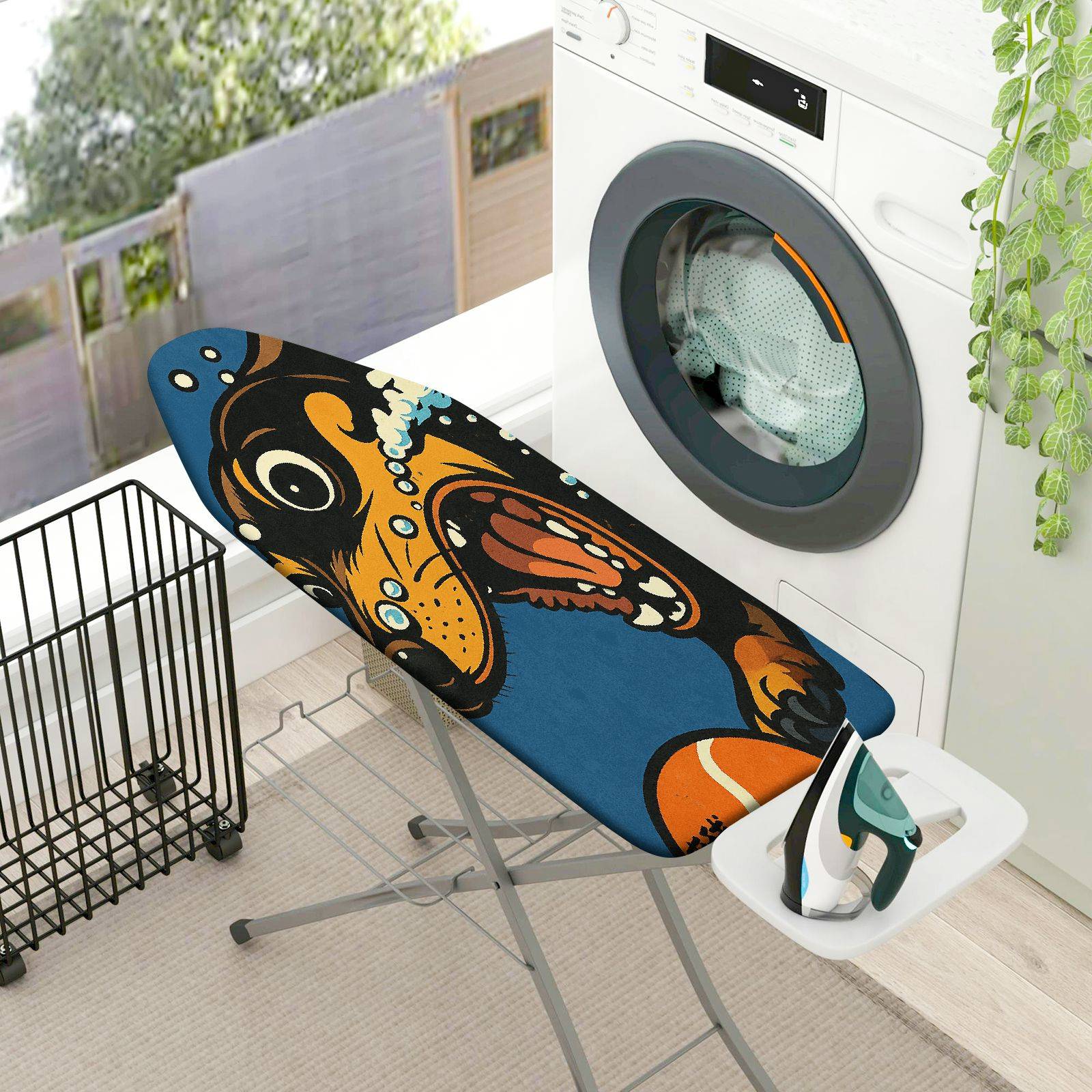 1-Piece Dog Animal Design Fun Pattern  Ironing Board Cover, Universal Size, Without Board