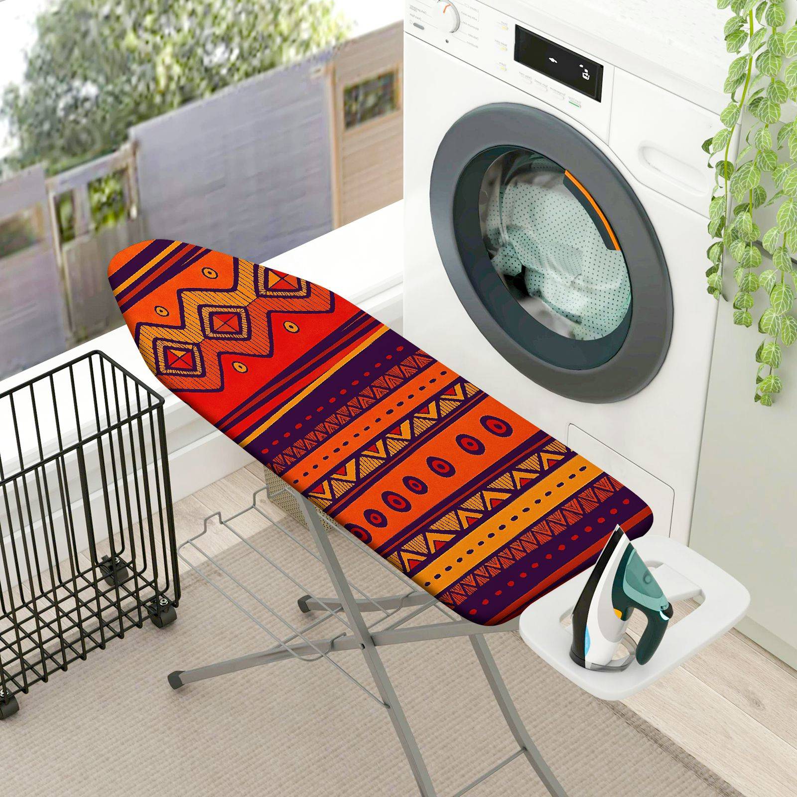 1-Piece Tribal Geometric Abstract  Ironing Board Cover, Universal Size, Without Board