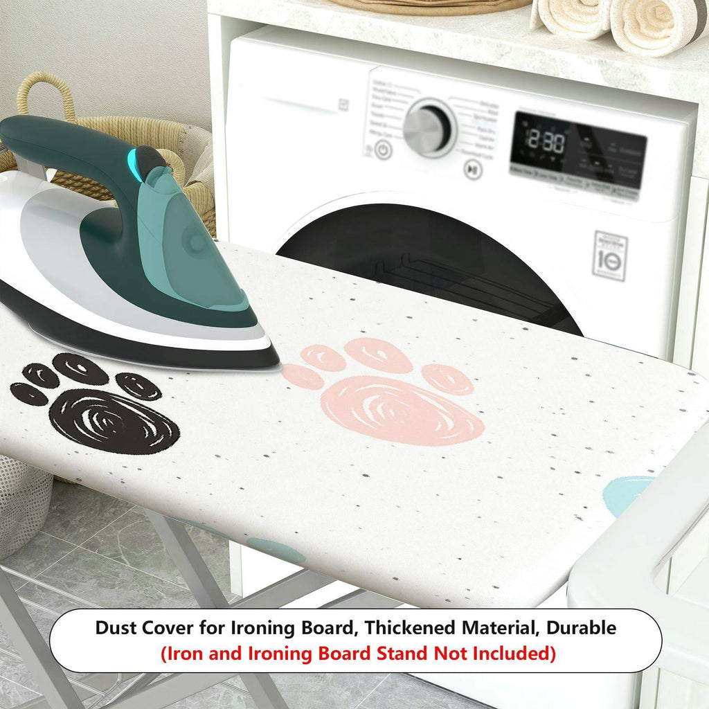 1-Piece Paw print Pattern Animal Design Cute Theme  Ironing Board Cover, Universal Size, Without Board