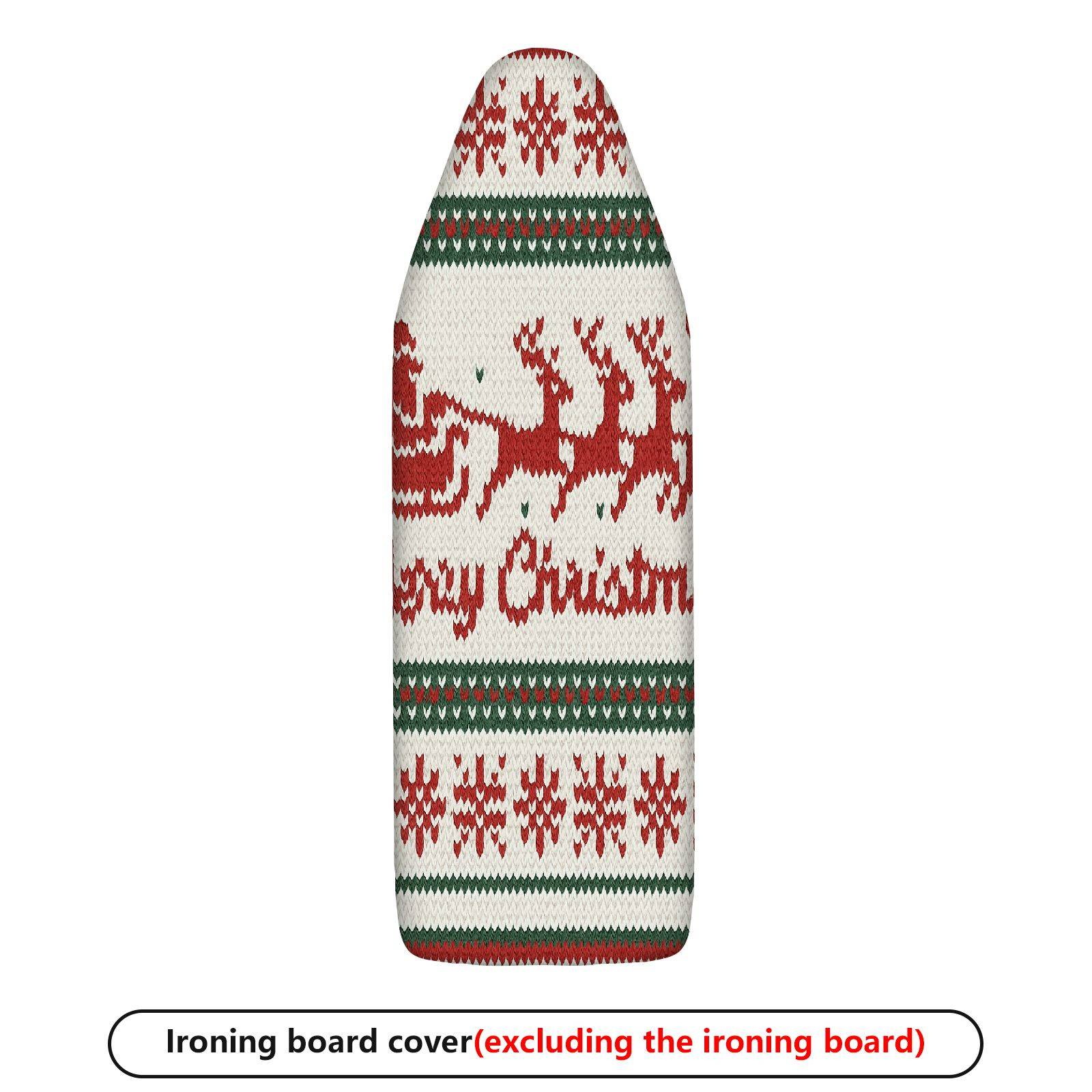 1-Piece Christmas Reindeer Snowflake  Ironing Board Cover, Universal Size, Without Board
