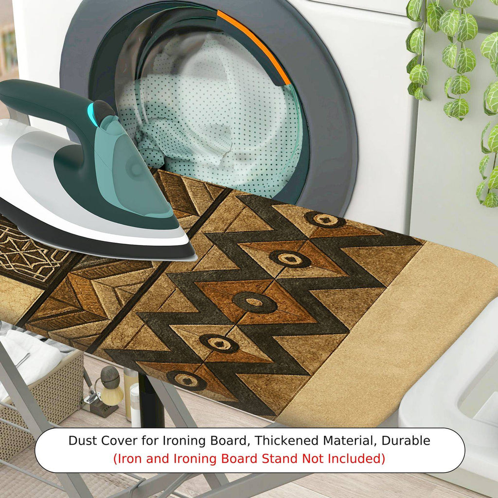 1-Piece Geometric Retro Ethnic  Ironing Board Cover, Universal Size, Without Board