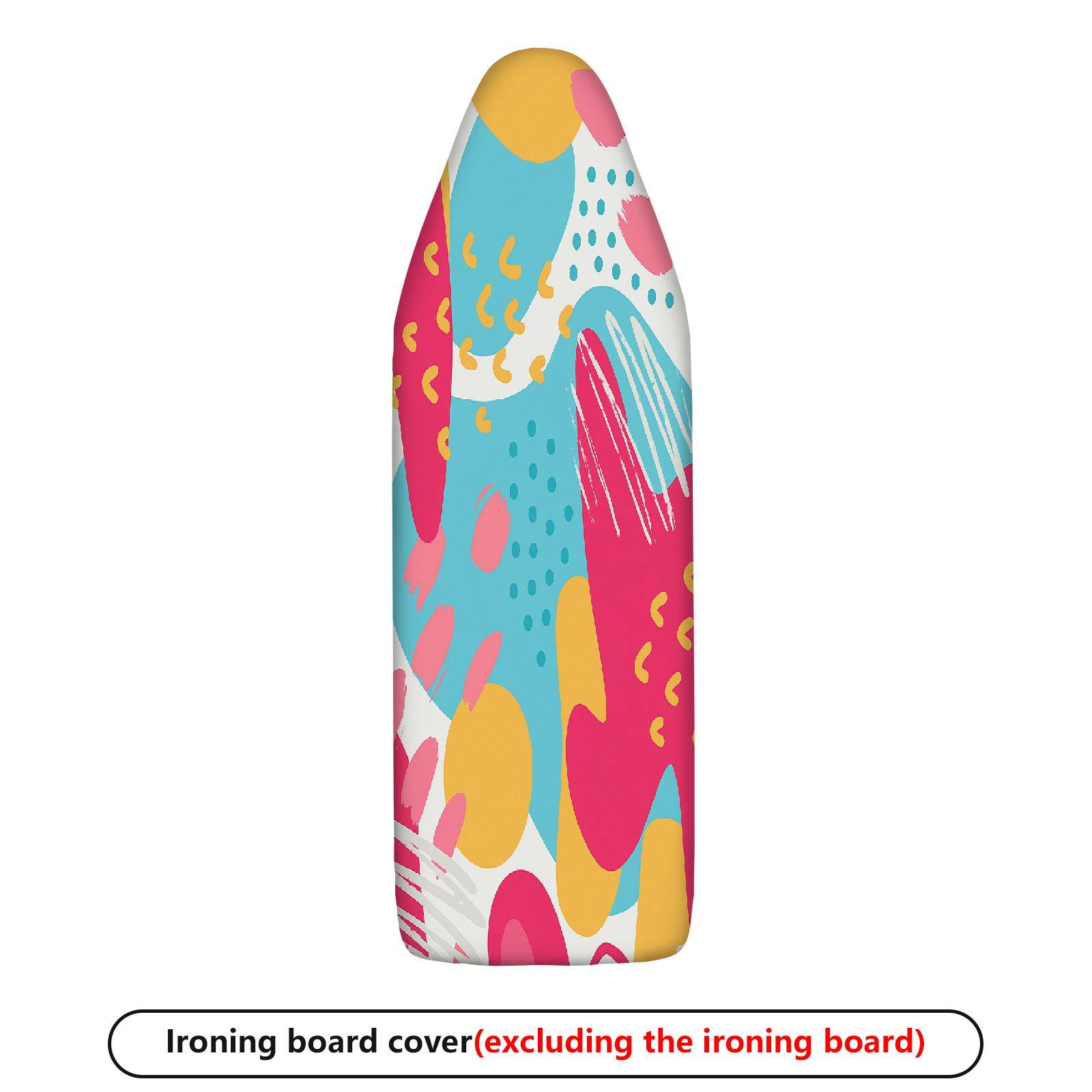 1-Piece Abstract Colorful Pattern Fun Pop Art  Ironing Board Cover, Universal Size, Without Board