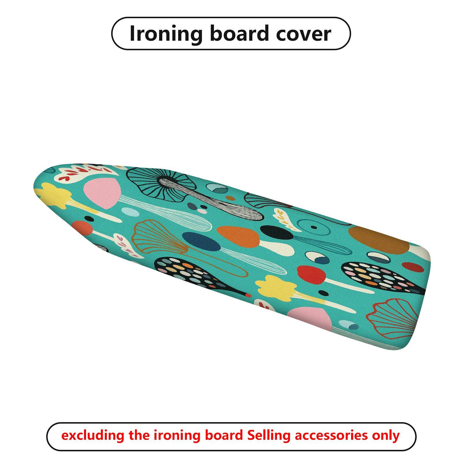 1-Piece Colorful Pattern Abstract Artistic  Ironing Board Cover, Universal Size, Without Board