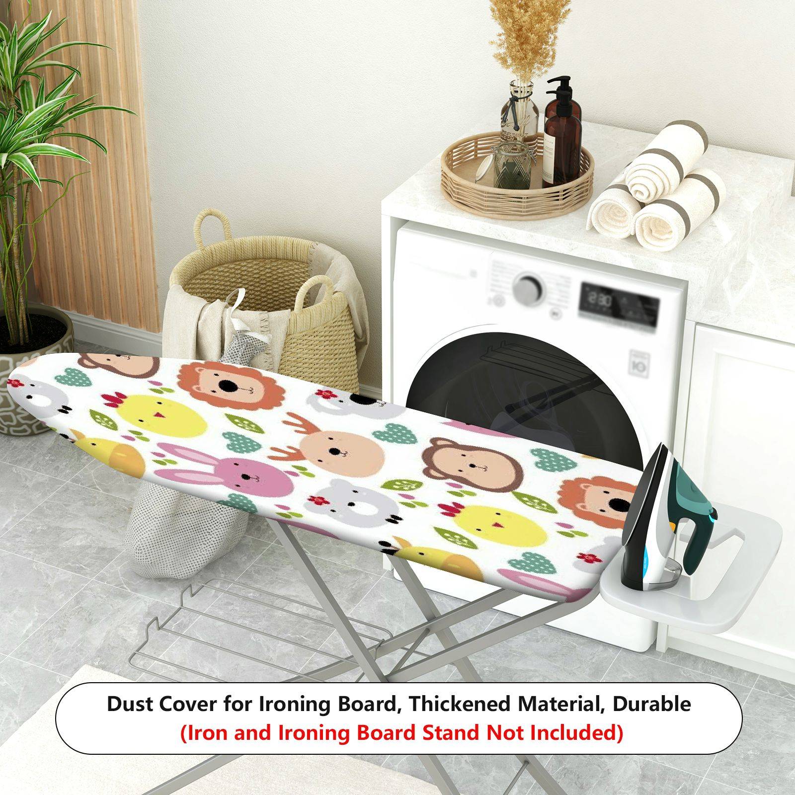 1-Piece Animal Pattern Colorful Cute  Ironing Board Cover, Universal Size, Without Board
