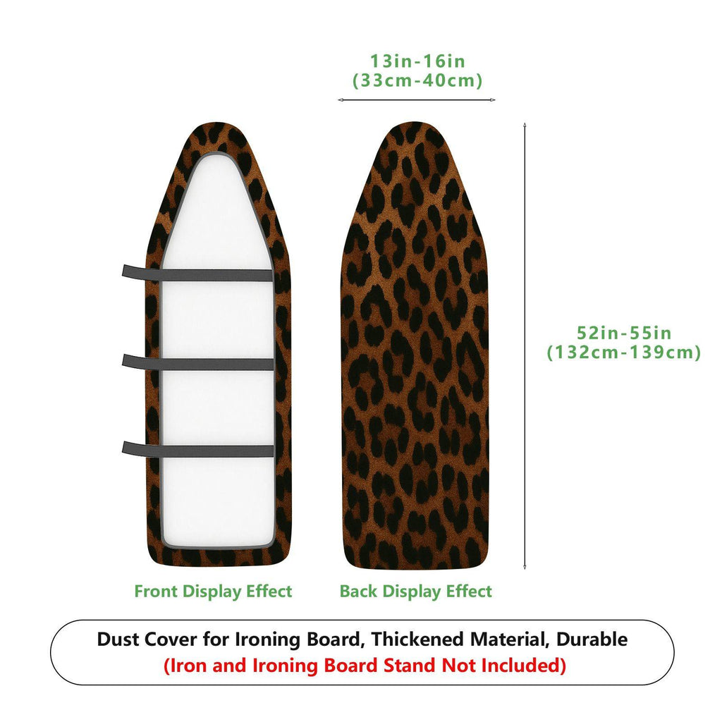 1-Piece Leopard Animal Print Brown  Ironing Board Cover, Universal Size, Without Board