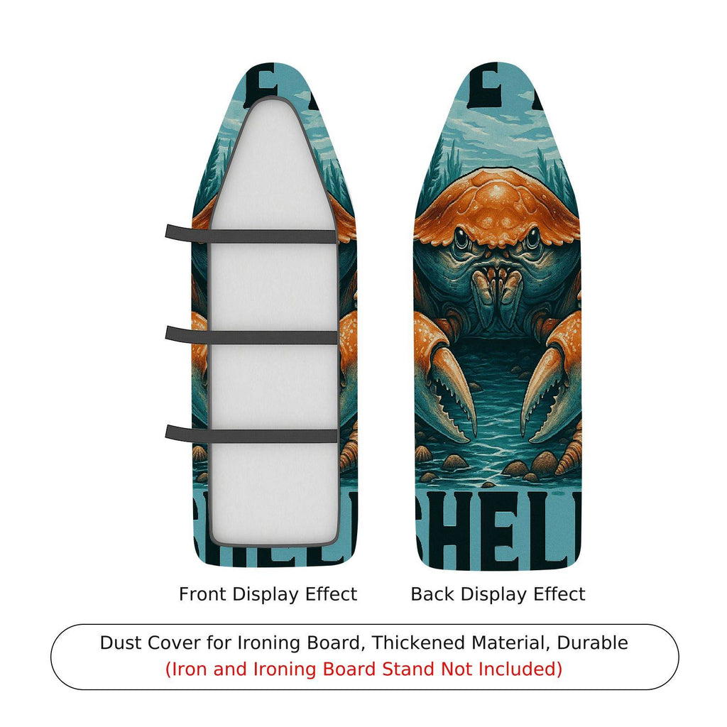 1-Piece Crab Ocean Blue  Ironing Board Cover, Universal Size, Without Board