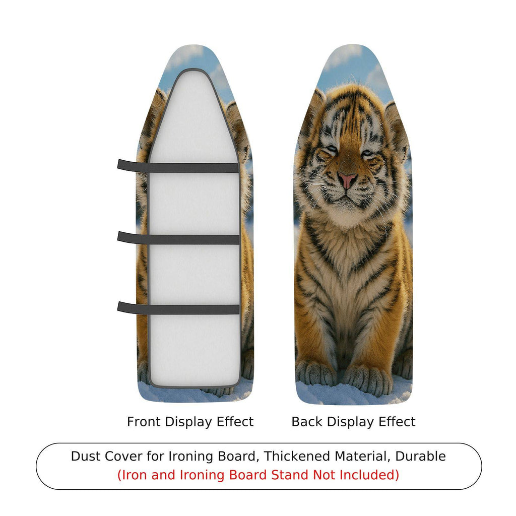 1-Piece Tiger Animal Wildlife  Ironing Board Cover, Universal Size, Without Board