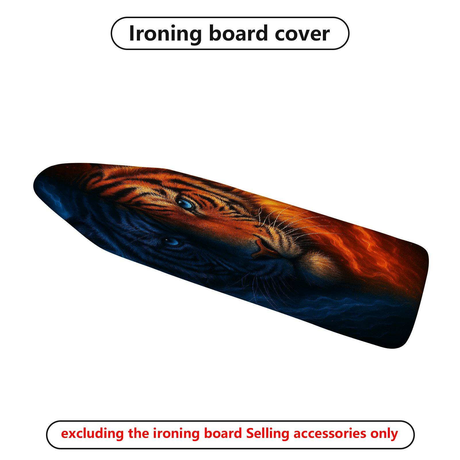 1-Piece Tiger Animal Wild  Ironing Board Cover, Universal Size, Without Board
