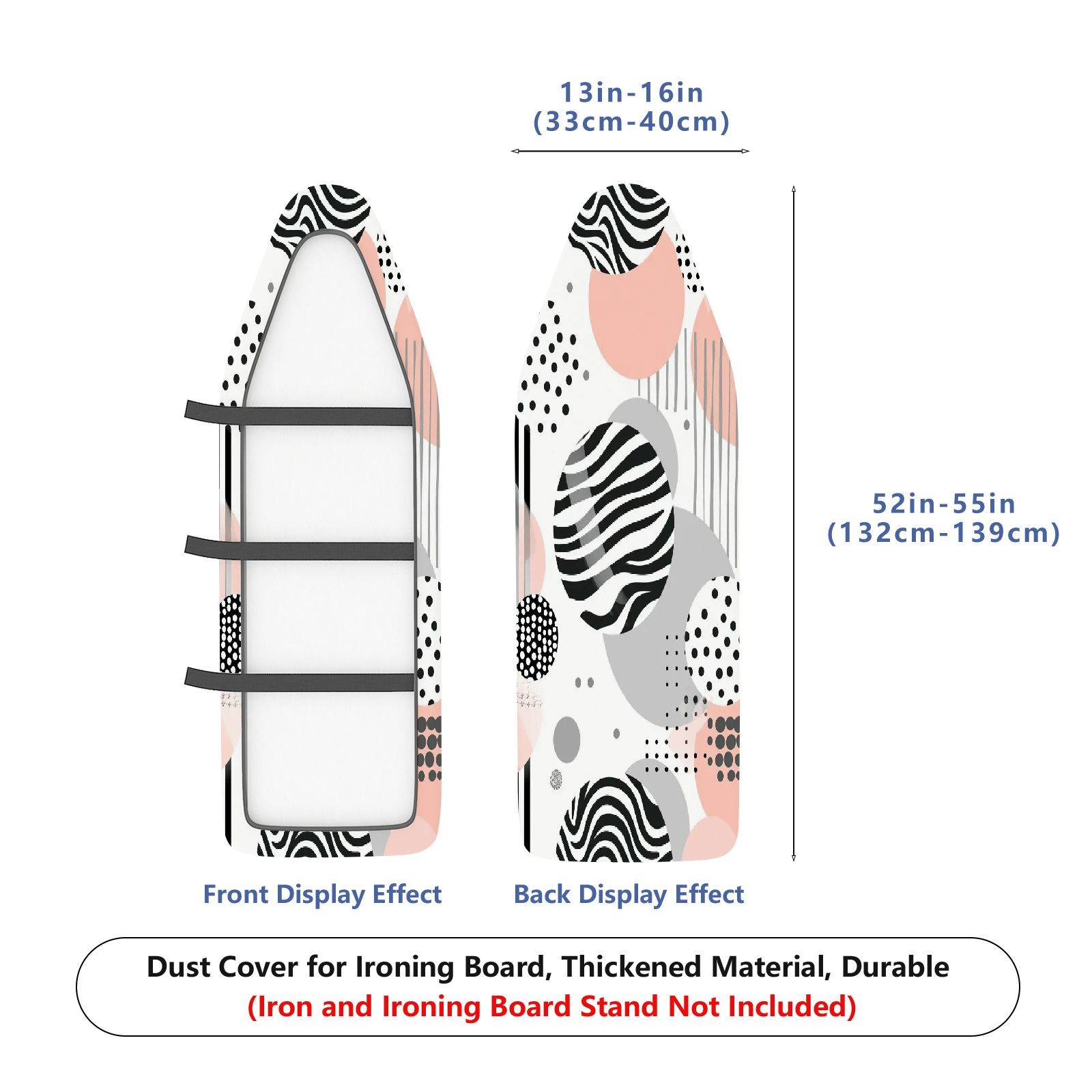 1-Piece Abstract Geometric Dots Striped  Ironing Board Cover, Universal Size, Without Board