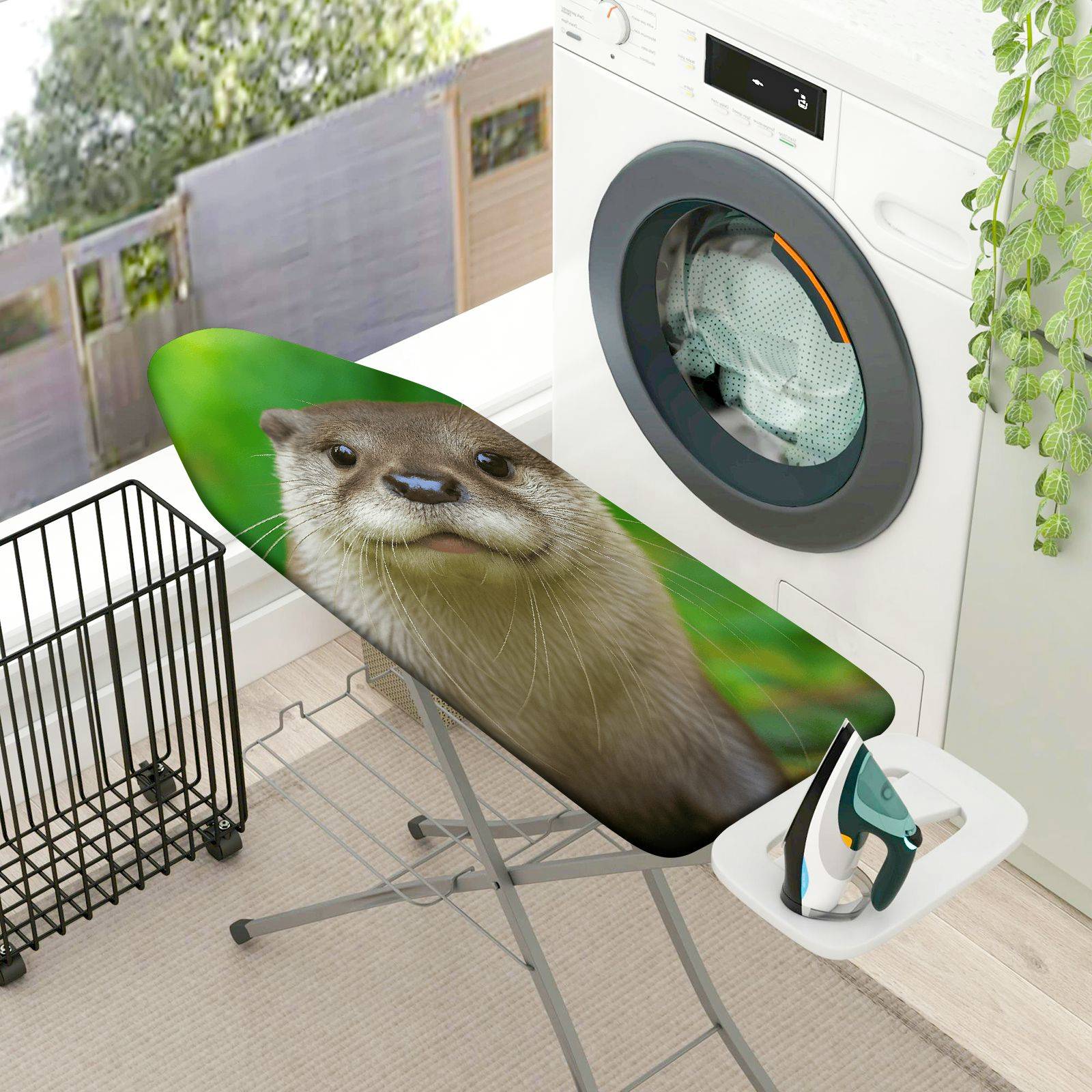 1-Piece Animal Nature Green  Ironing Board Cover, Universal Size, Without Board