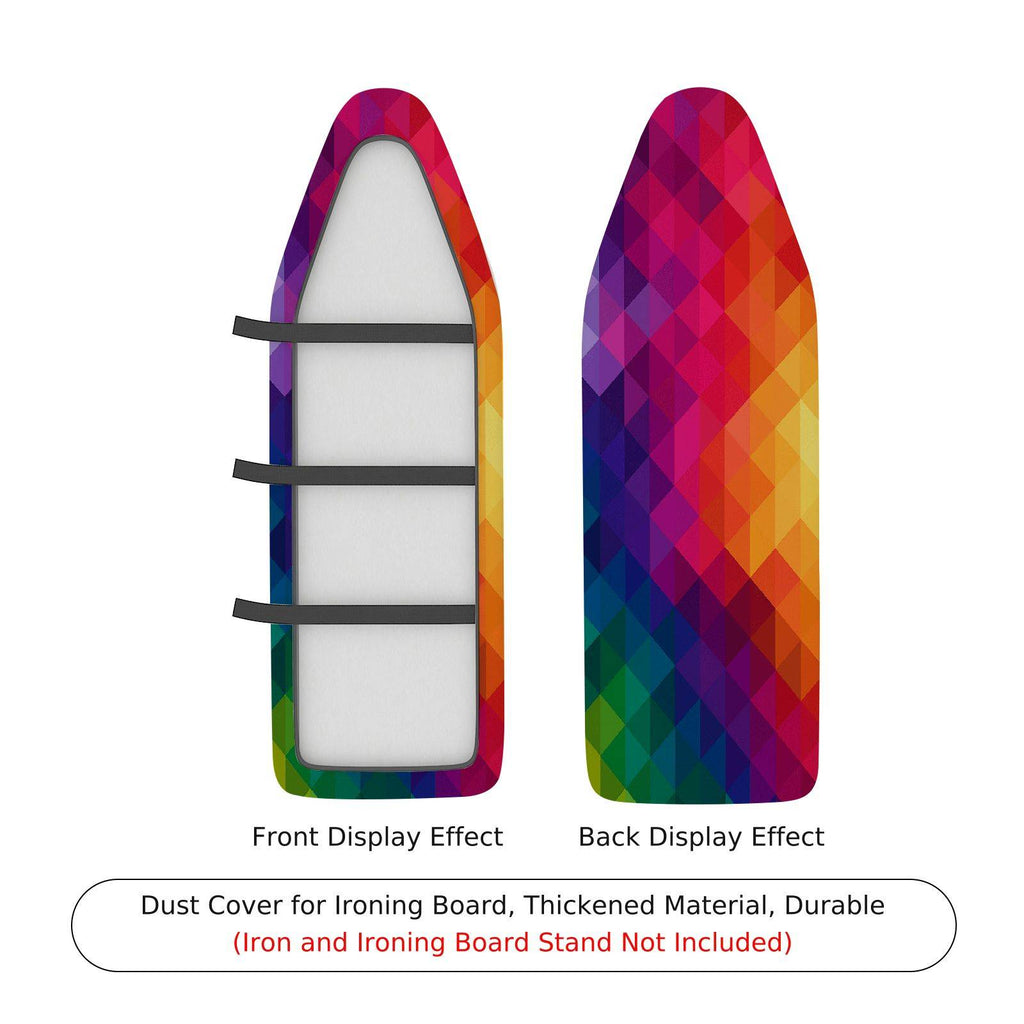 1-Piece Colorful Geometric Abstract  Ironing Board Cover, Universal Size, Without Board
