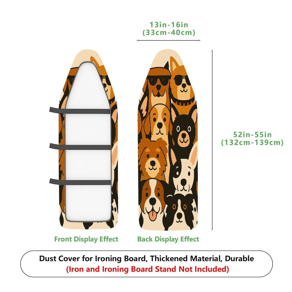 1-Piece Animal Print Dog  Ironing Board Cover, Universal Size, Without Board