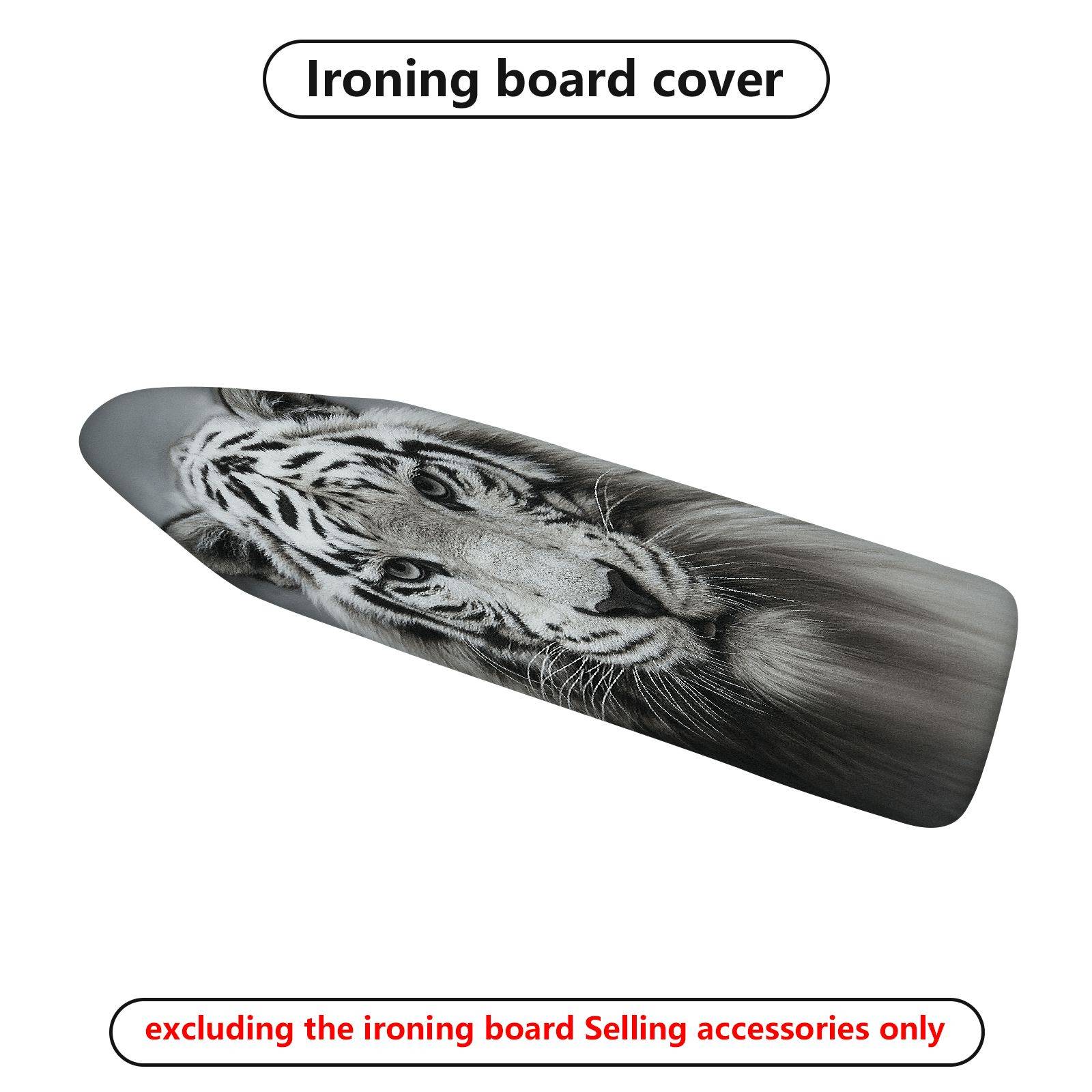 1-Piece Animal Wildlife Tiger  Ironing Board Cover, Universal Size, Without Board