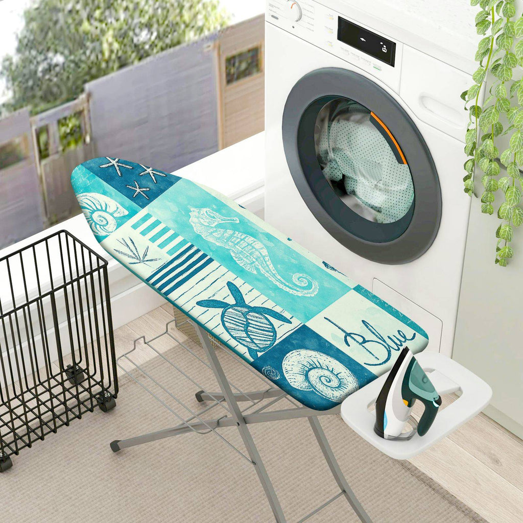 1-Piece Ocean Nautical Beach  Ironing Board Cover, Universal Size, Without Board