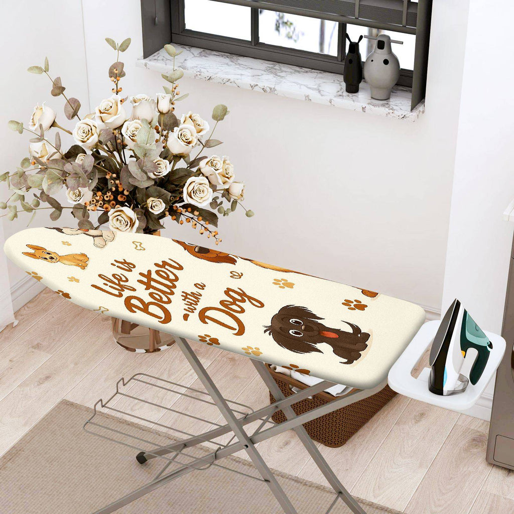 1-Piece Dog Paw Print Animal  Ironing Board Cover, Universal Size, Without Board