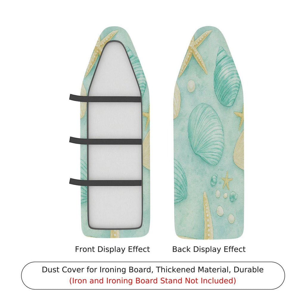 1-Piece Ocean Starfish Shell  Ironing Board Cover, Universal Size, Without Board