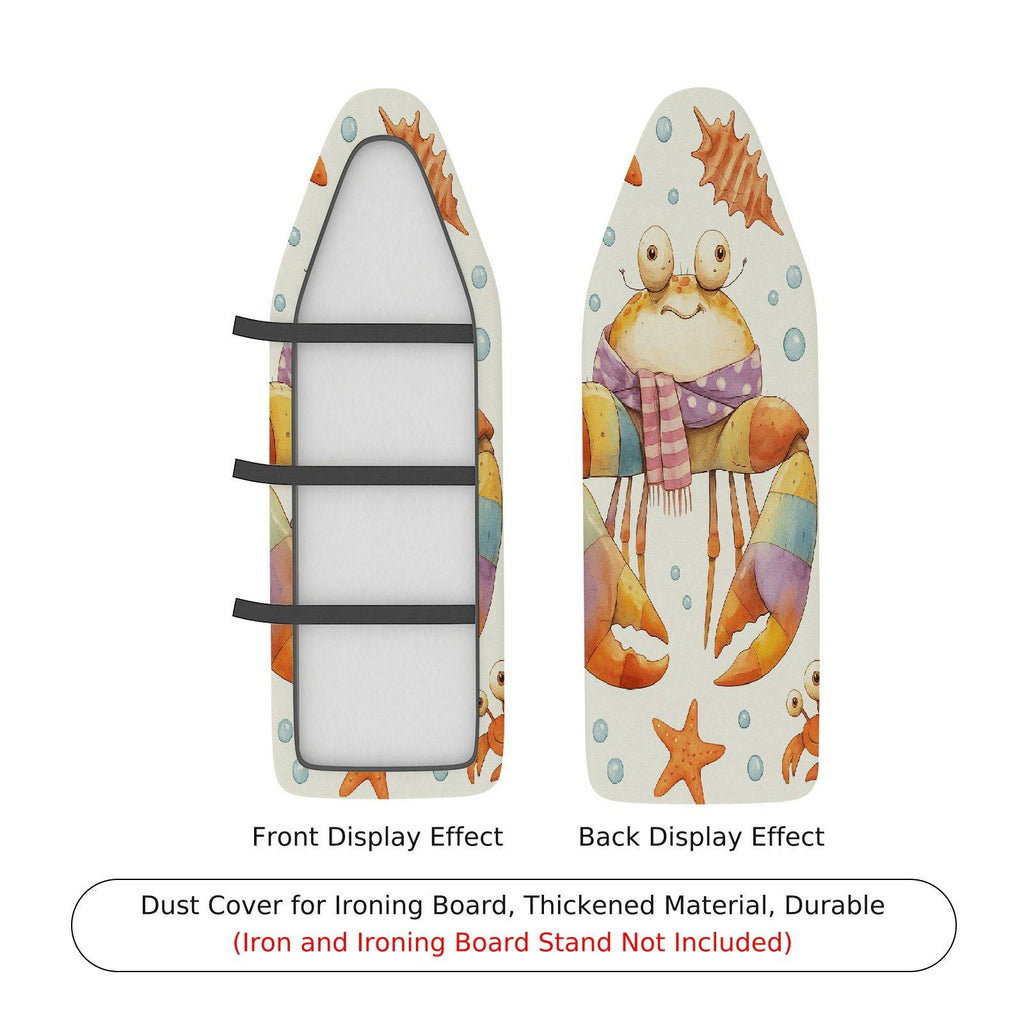 1-Piece Crab Sea Animal  Ironing Board Cover, Universal Size, Without Board