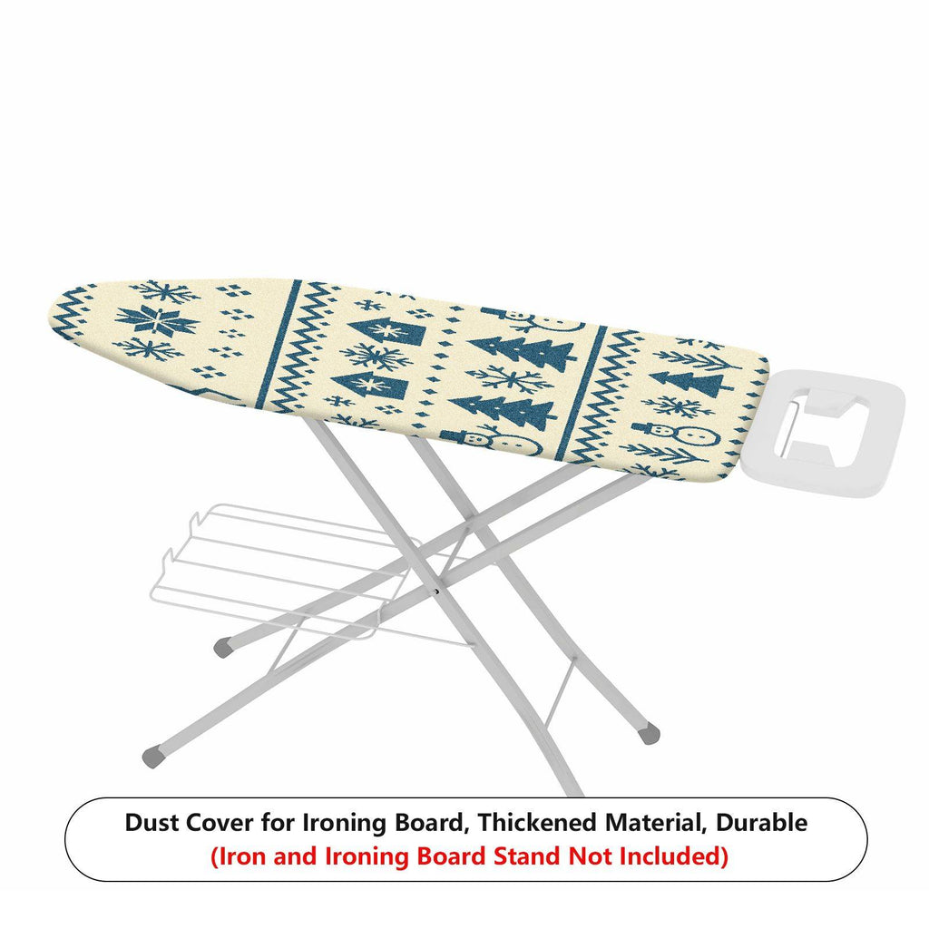1-Piece Snowman Snowflake Christmas  Ironing Board Cover, Universal Size, Without Board