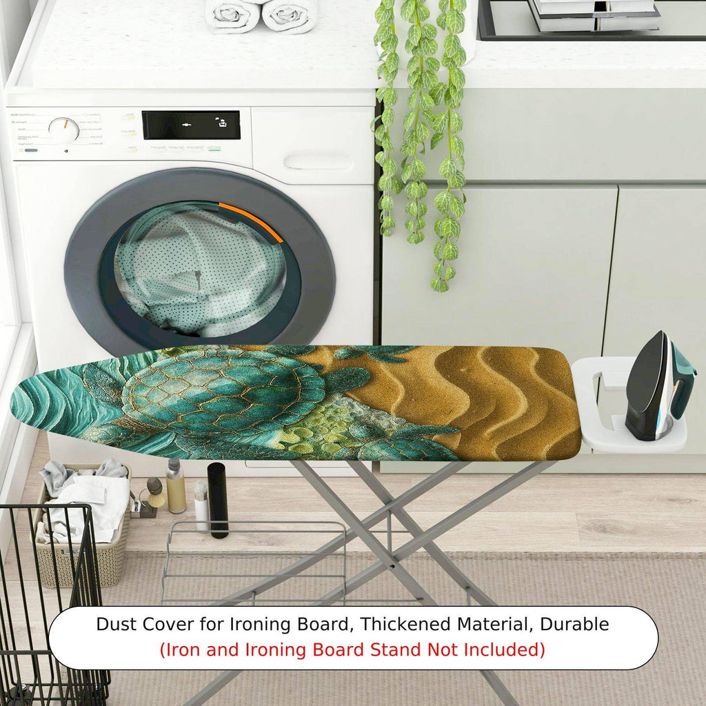 1-Piece Sea Turtle Ocean Beach  Ironing Board Cover, Universal Size, Without Board