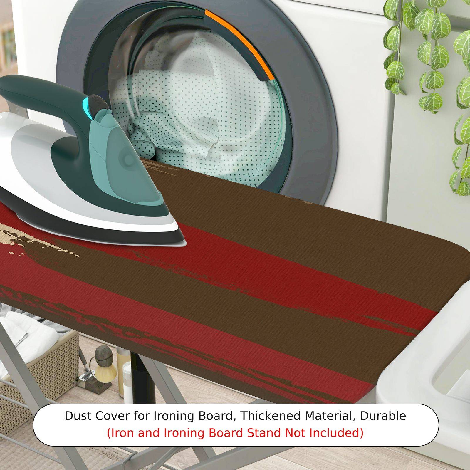 1-Piece Retro Stripes Abstract  Ironing Board Cover, Universal Size, Without Board
