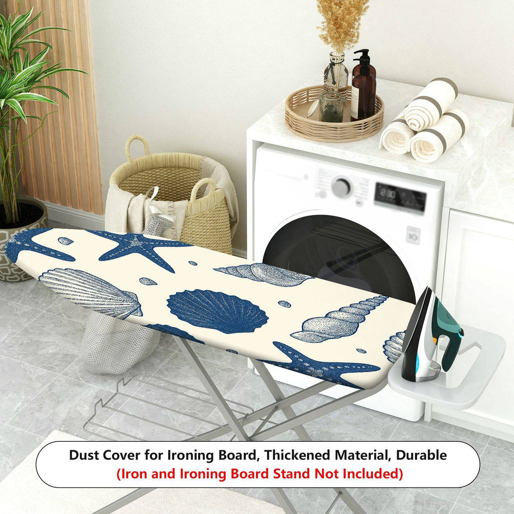 1-Piece Seashell Starfish Ocean  Ironing Board Cover, Universal Size, Without Board