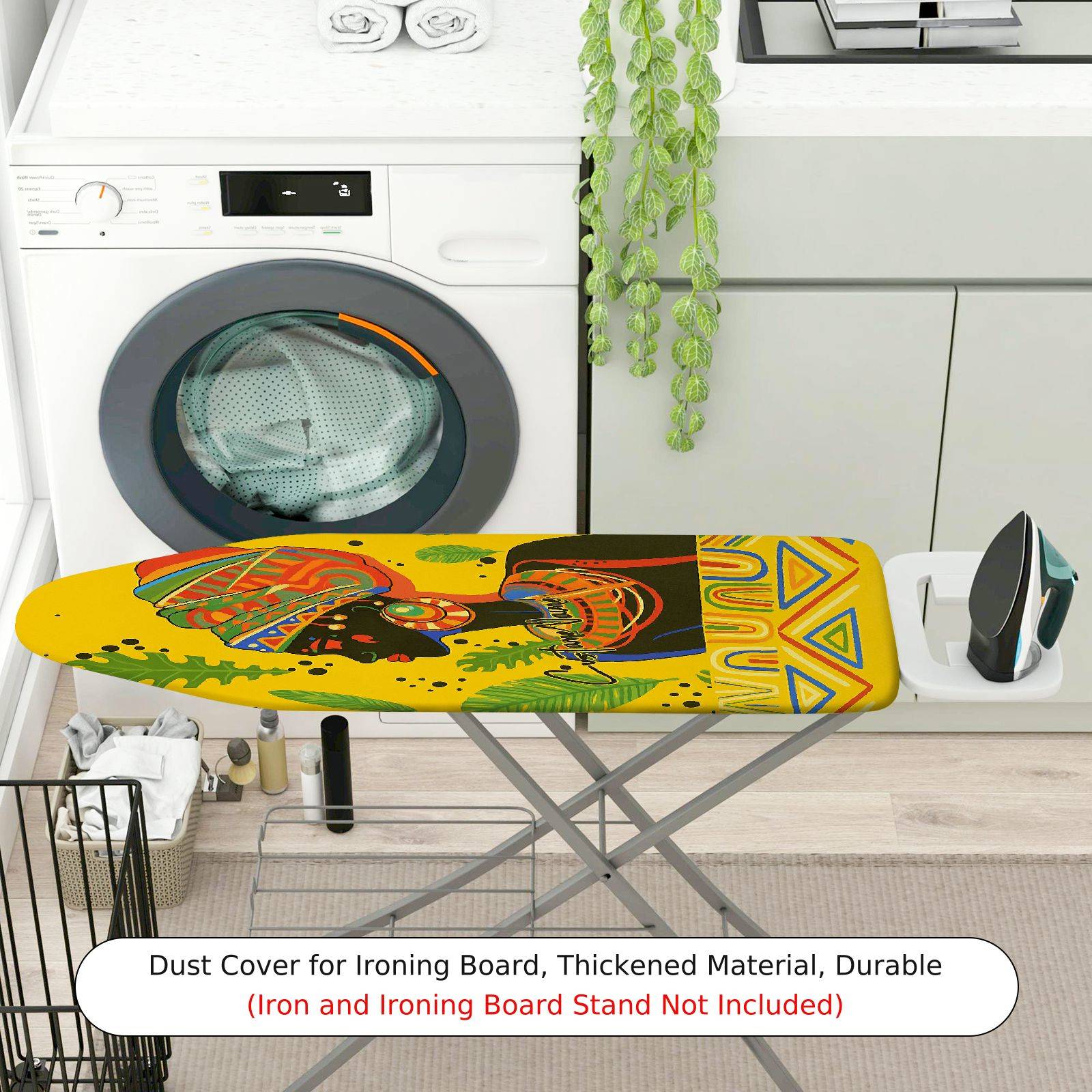 1-Piece Abstract Colorful Tribal  Ironing Board Cover, Universal Size, Without Board