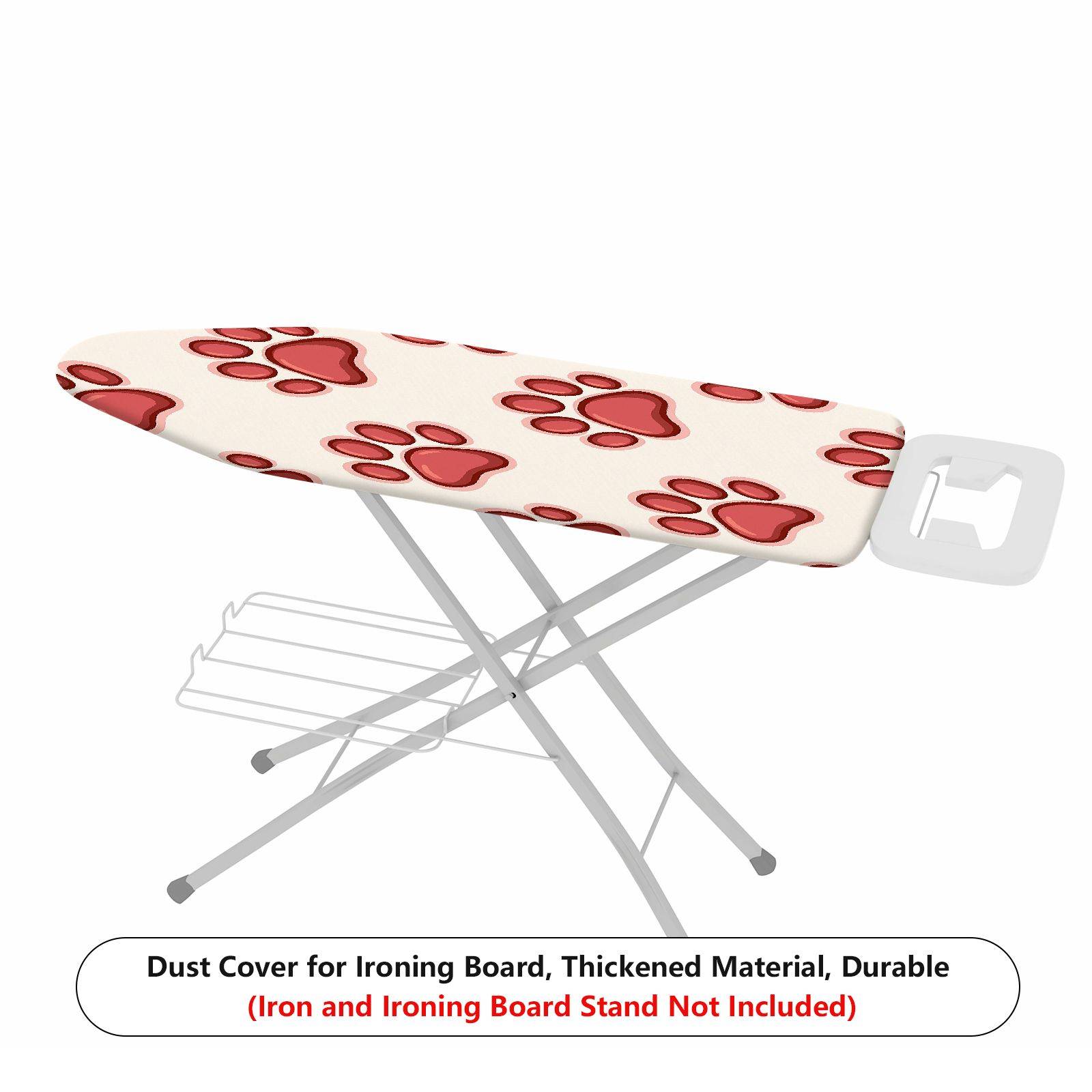 1-Piece Animal Print Paw Cat Dog  Ironing Board Cover, Universal Size, Without Board