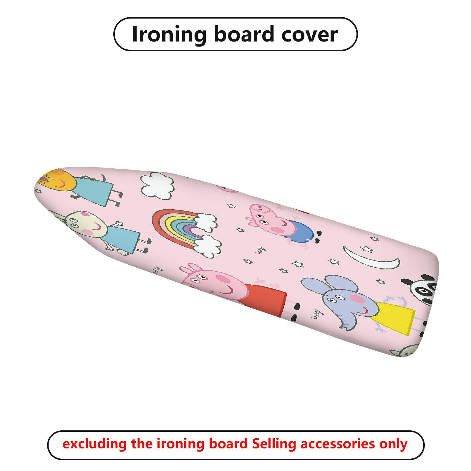 1-Piece Rainbow Animal  Ironing Board Cover, Universal Size, Without Board
