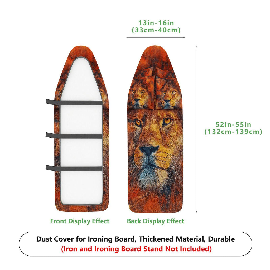1-Piece Lion Animal Art Painting  Ironing Board Cover, Universal Size, Without Board
