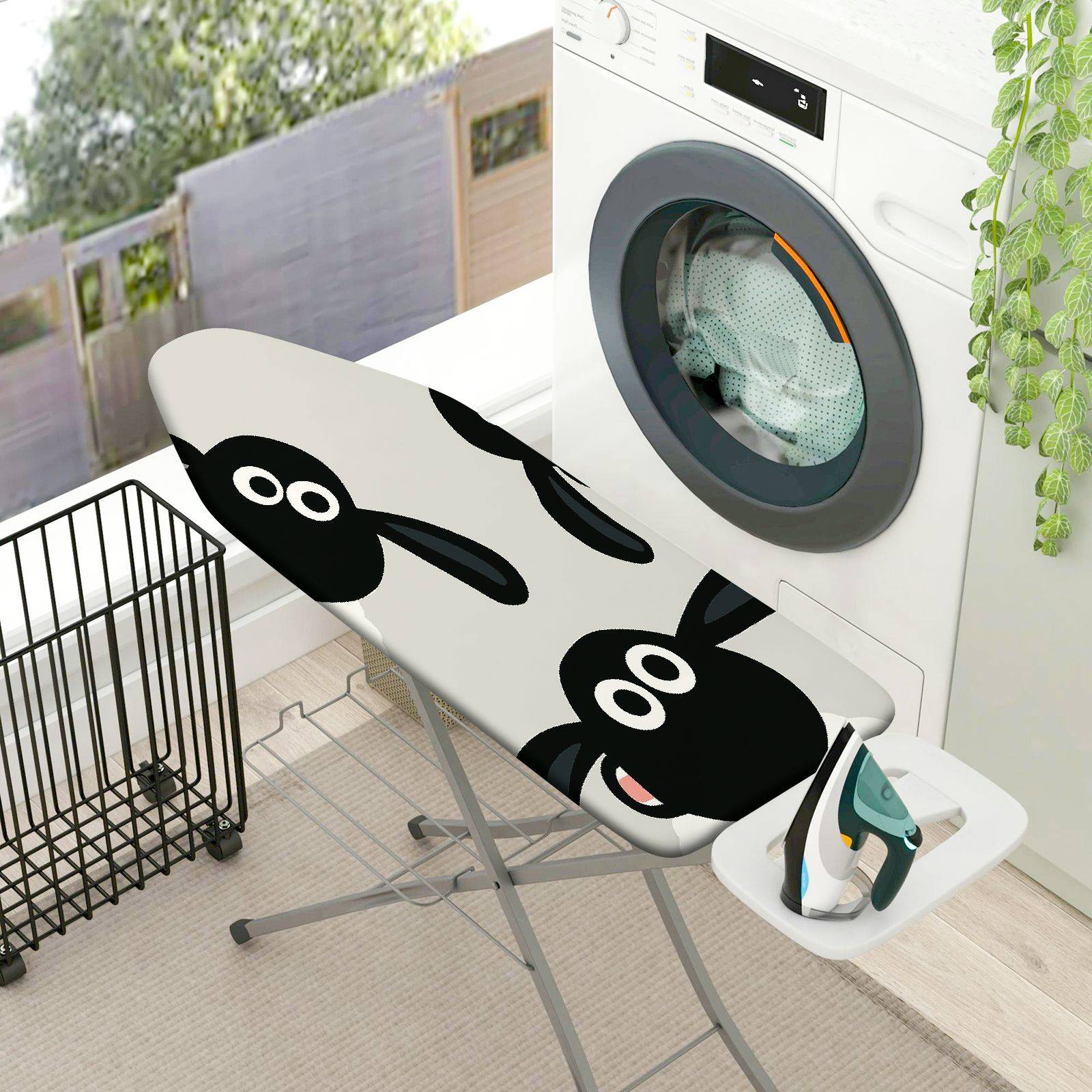 1-Piece Sheep Animal Fun  Ironing Board Cover, Universal Size, Without Board