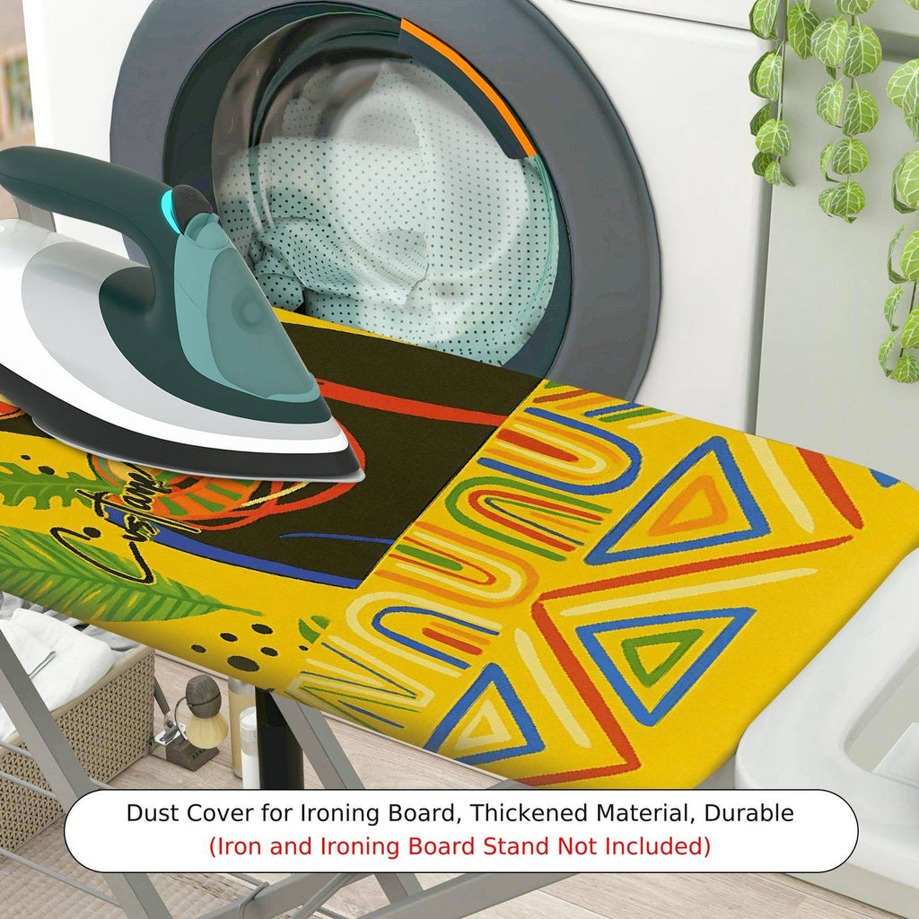 1-Piece Abstract Colorful Tribal  Ironing Board Cover, Universal Size, Without Board