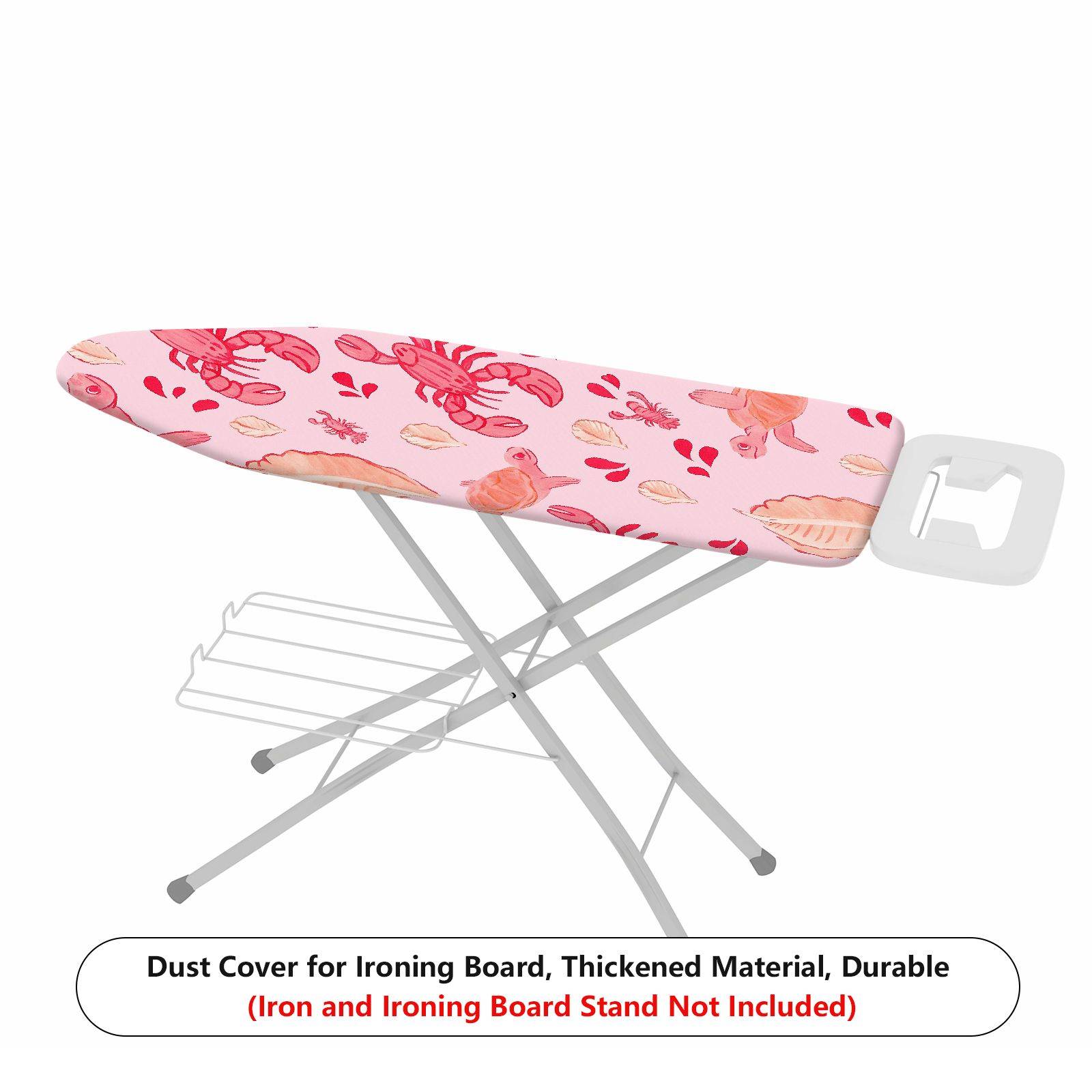 1-Piece Seafood Animal Leaf  Ironing Board Cover, Universal Size, Without Board