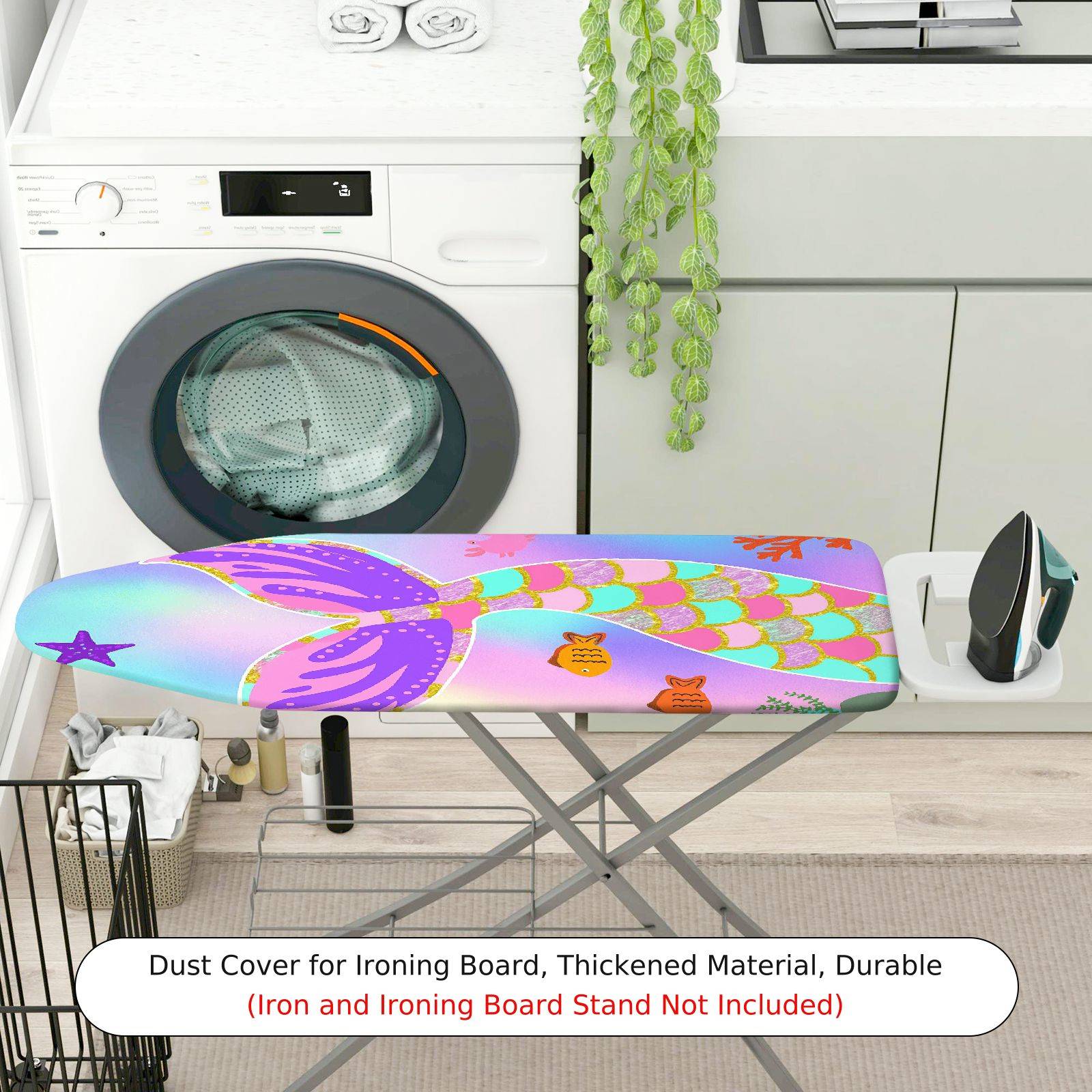 1-Piece Ocean Fantasy Colorful  Ironing Board Cover, Universal Size, Without Board