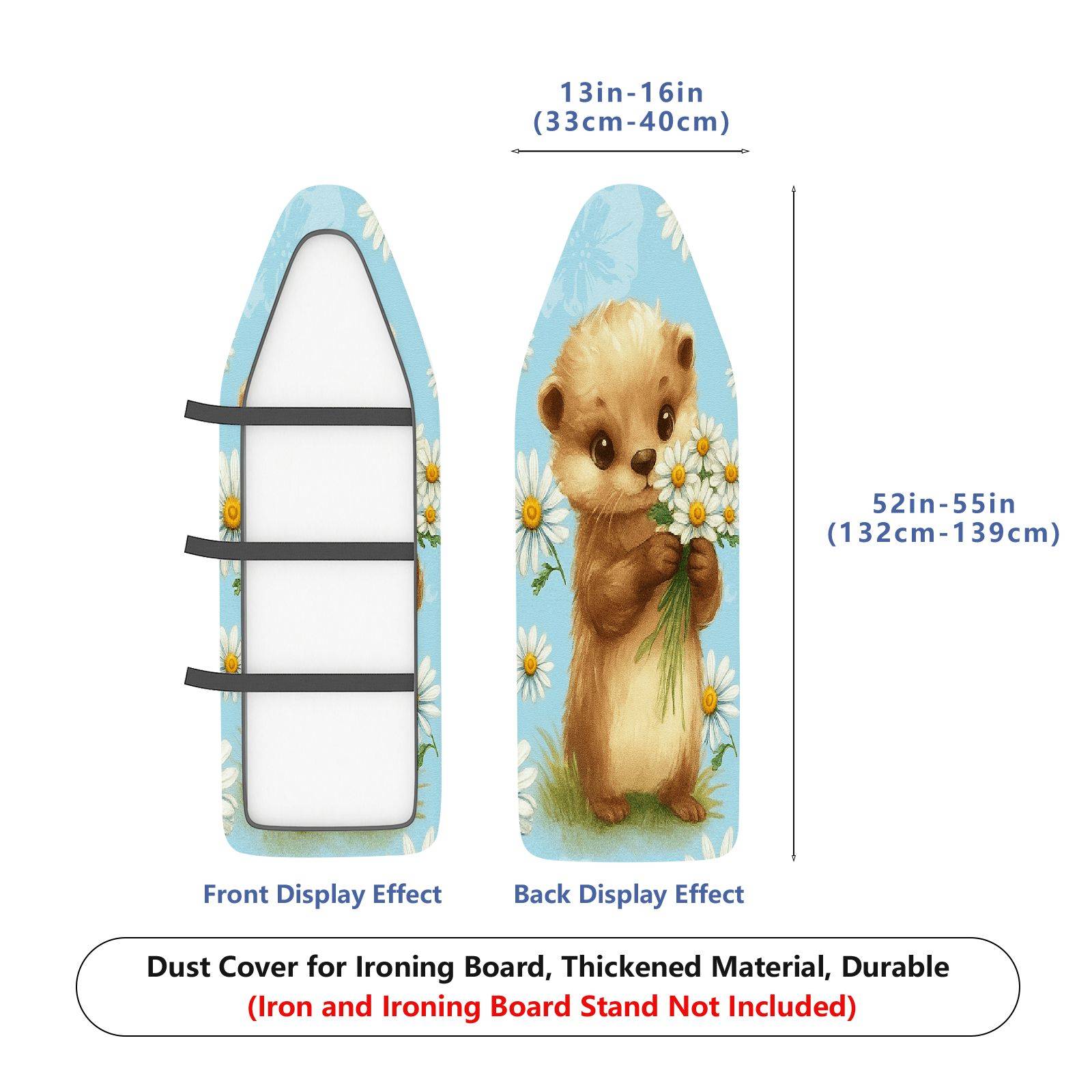 1-Piece Cute Flower Animal  Ironing Board Cover, Universal Size, Without Board