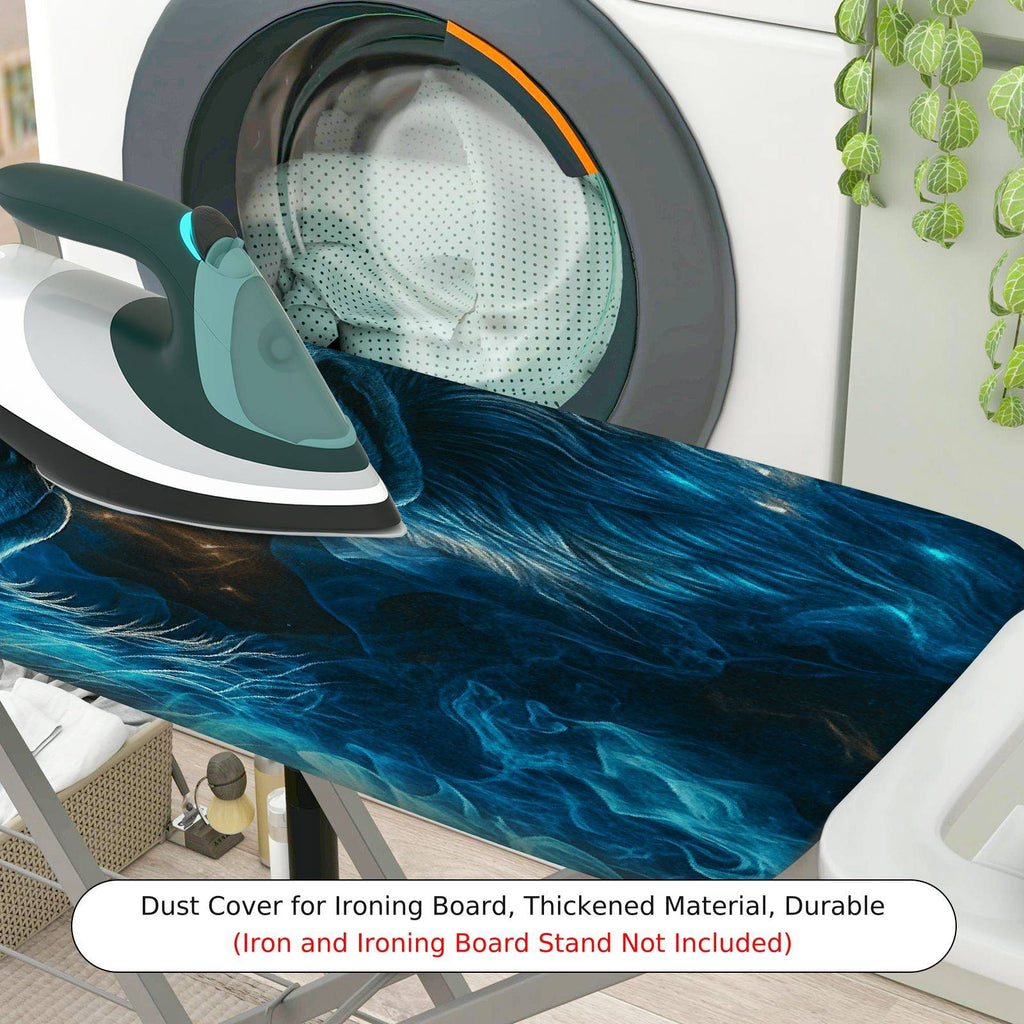 1-Piece Wolf Animal Nature  Ironing Board Cover, Universal Size, Without Board