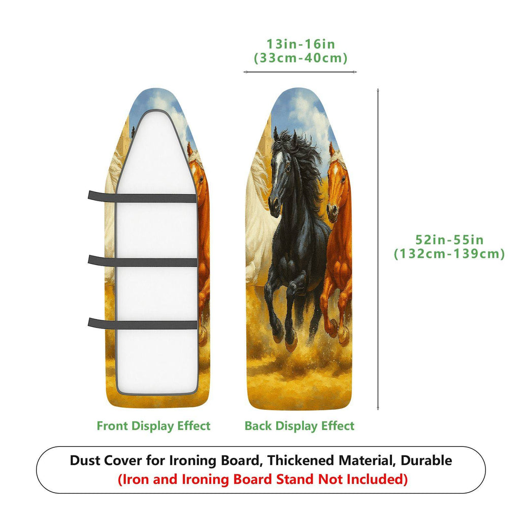 1-Piece Horse Animal Art  Ironing Board Cover, Universal Size, Without Board