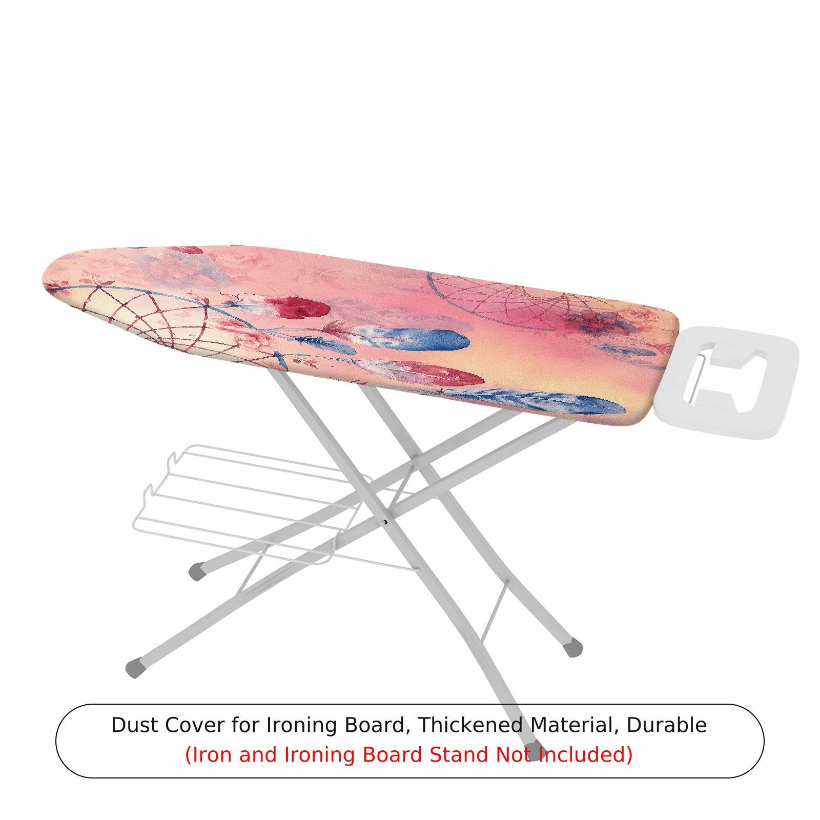 1-Piece Dreamcatcher Feather Pink  Ironing Board Cover, Universal Size, Without Board