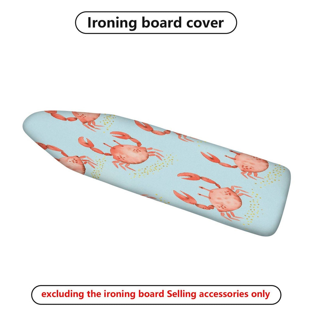 1-Piece Crab Ocean Blue  Ironing Board Cover, Universal Size, Without Board